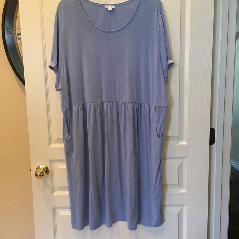 Super Soft J Jill Dress -chambray blue size 4x EUC